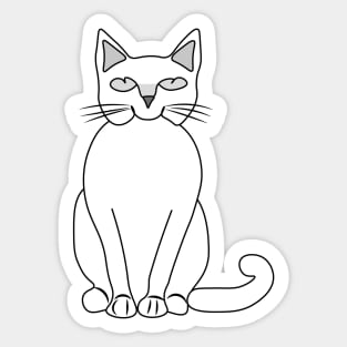 Crazy cat Sticker